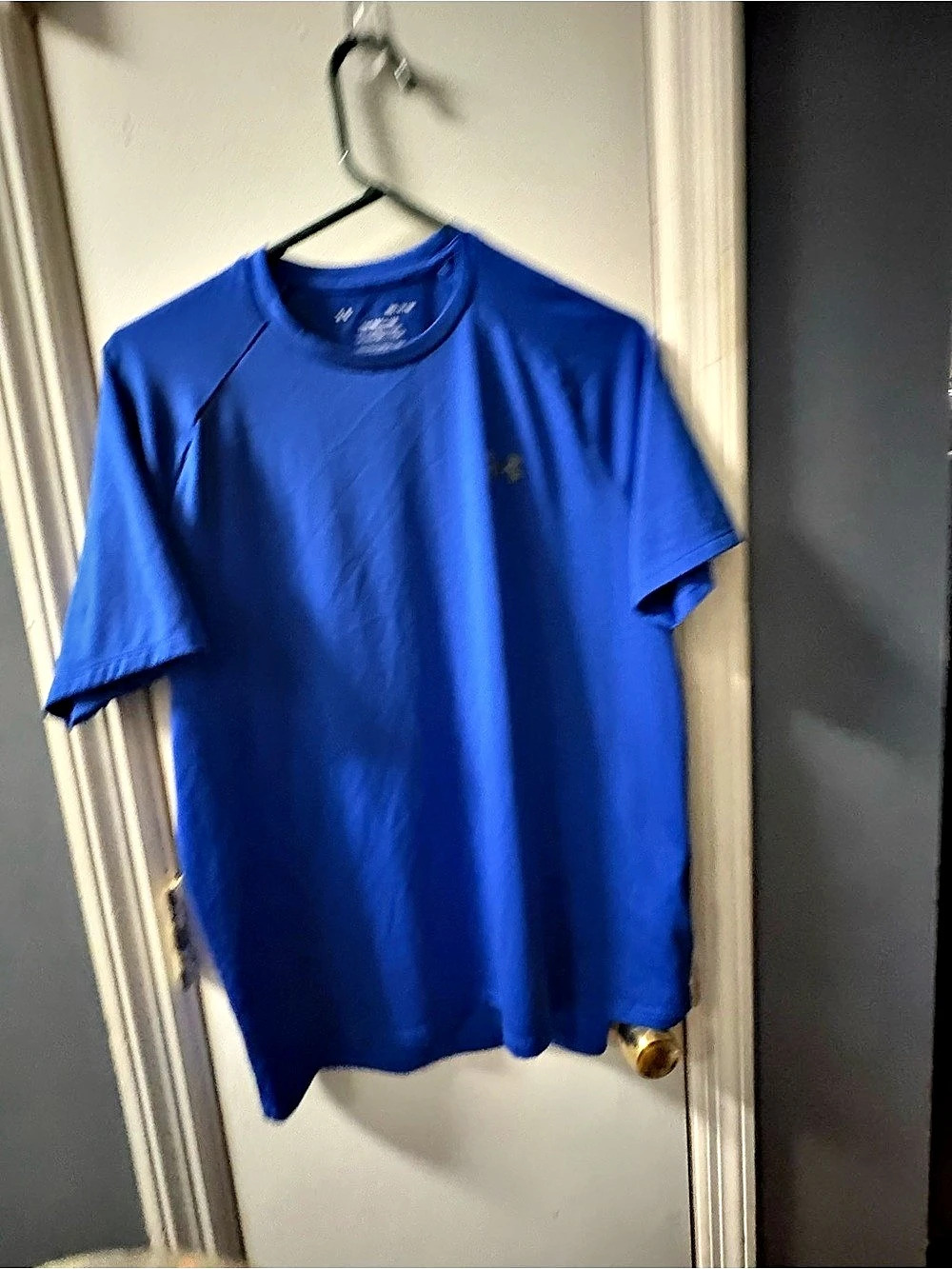 Under Armour UA Tech Tee Men's Blue Short Sleeve Shirt Size Medium Like New
